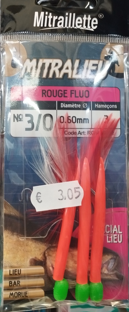 RAGOT MITRAILLETTE ROUGE FLUO