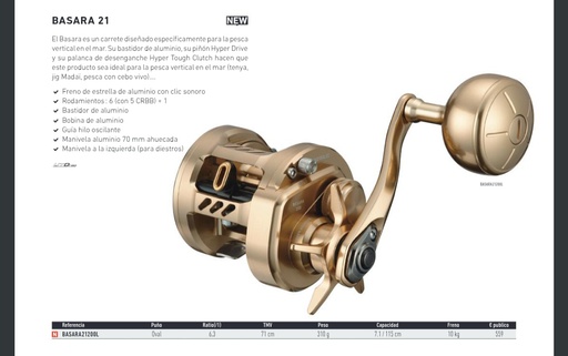 CARRETE DAIWA BASARA 2021 200L